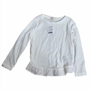 Crewcuts Girls' ruffle-hem long-sleeve T-shirt